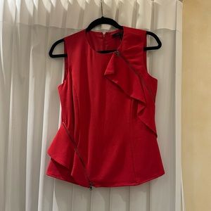 BCBG Max Azria, red blouse size XS perfect for Christmas!